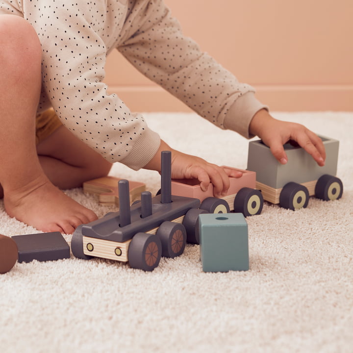 Edvin Train avec animaux de la forêt de Kids Concept