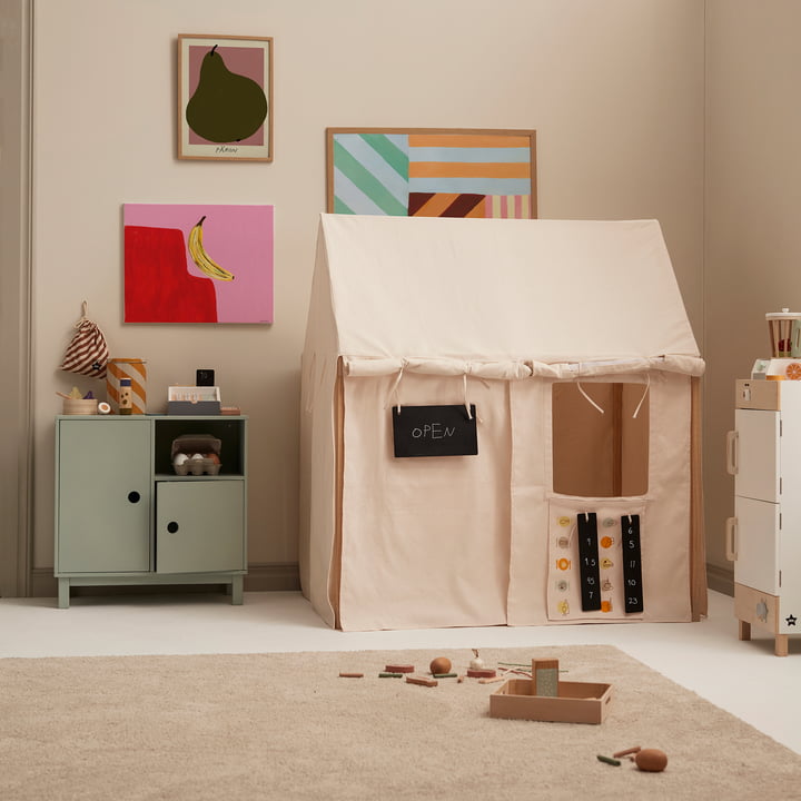 Tente maison et tapis de jeu pliable de Kids Concept
