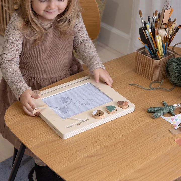 tableau à dessin magnétique en bois de Sebra