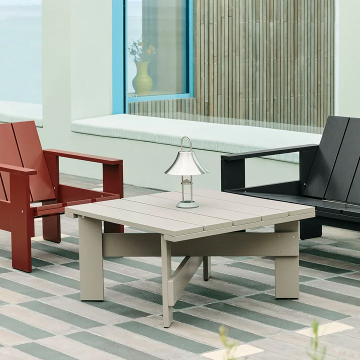 HAY - Crate Table d'appoint, L 75,5 cm, london fog