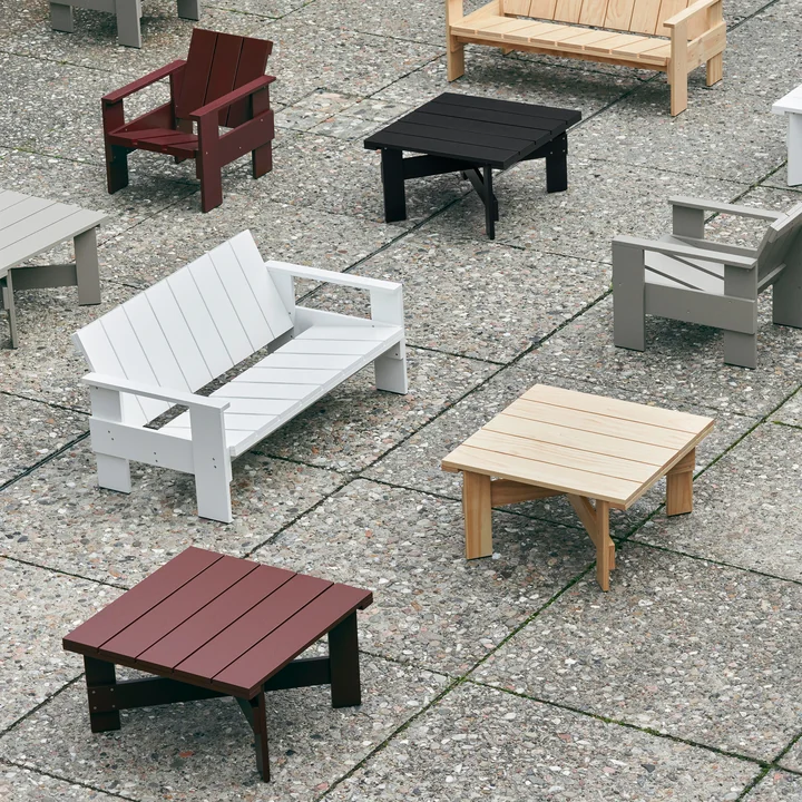 Crate Canapé lounge et table d'appoint de HAY