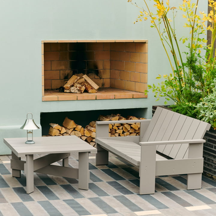 Crate Canapé lounge et table d'appoint de Hay