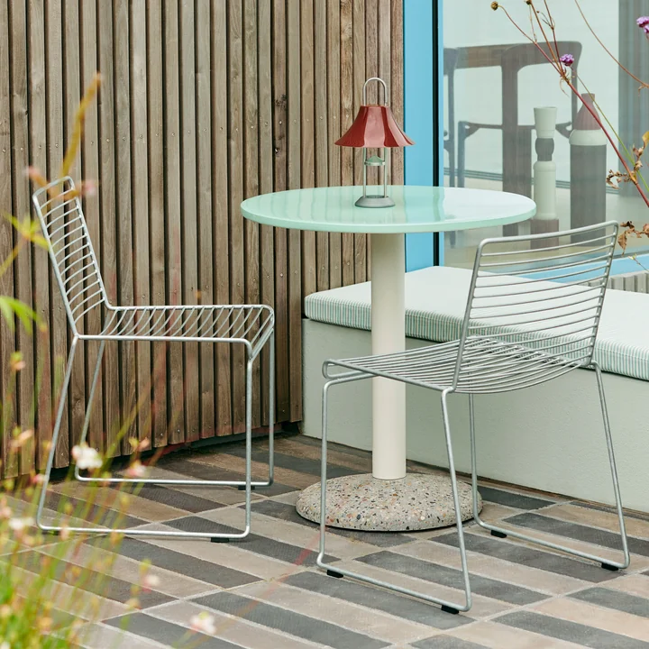 HAY - Hee Chaise de salle à manger, hot galvanised