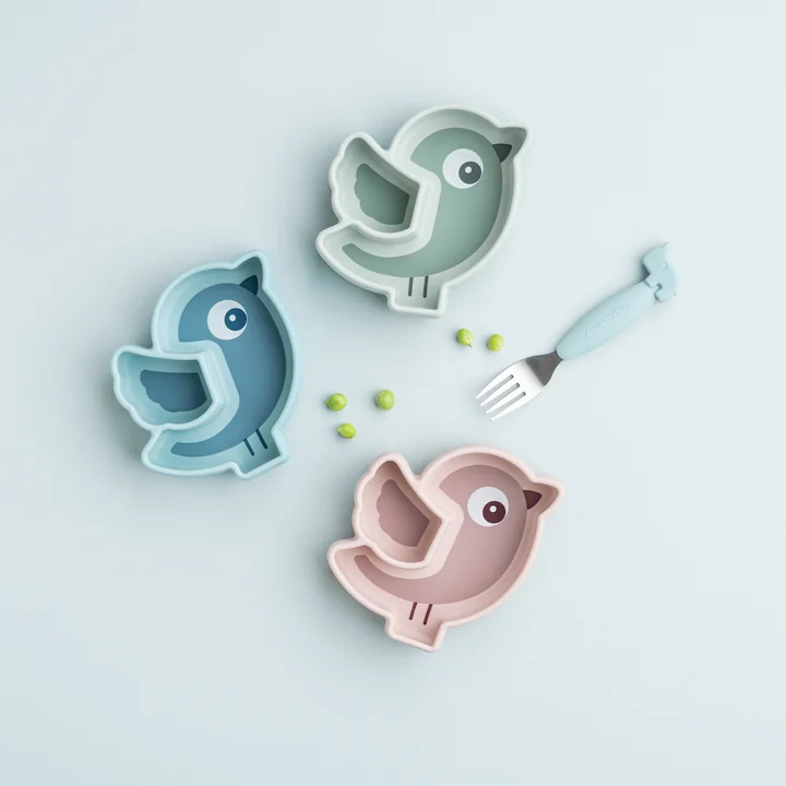 Silicone Stick & Stay Assiette de Done by Deer