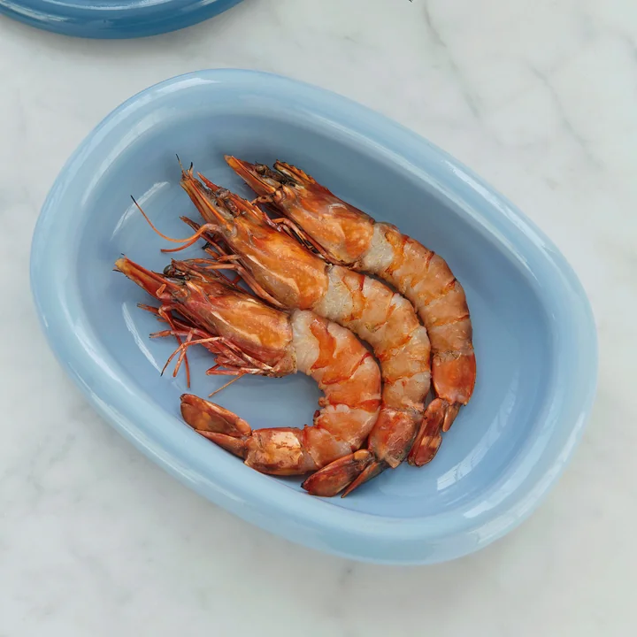 Barro Plat de service ovale, S, bleu clair de HAY