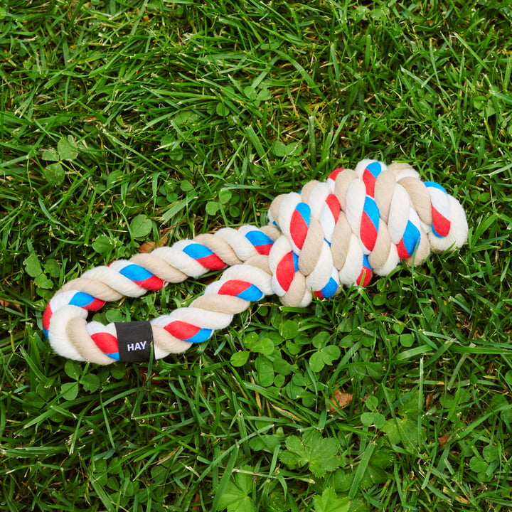 Dogs Jouet Rope, rouge / turquoise / blanc cassé de Hay