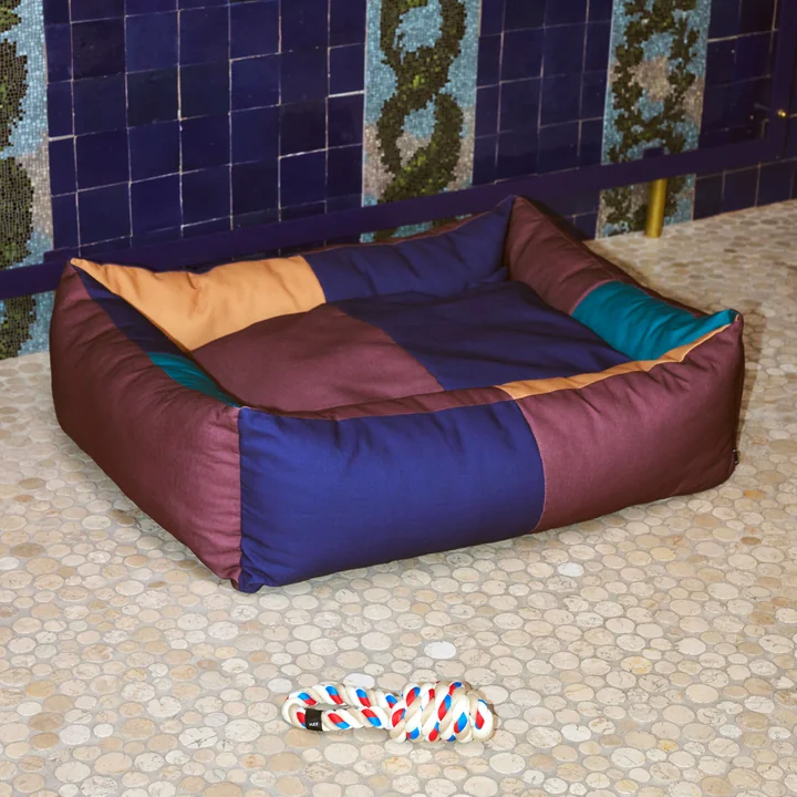 Dogs Jouet Rope et lit pour chien, L, bourgogne / vert de HAY