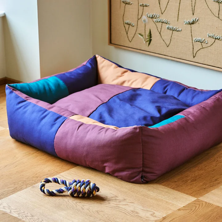 Dogs Jouet Rope et lit pour chien, L, bourgogne / vert de HAY