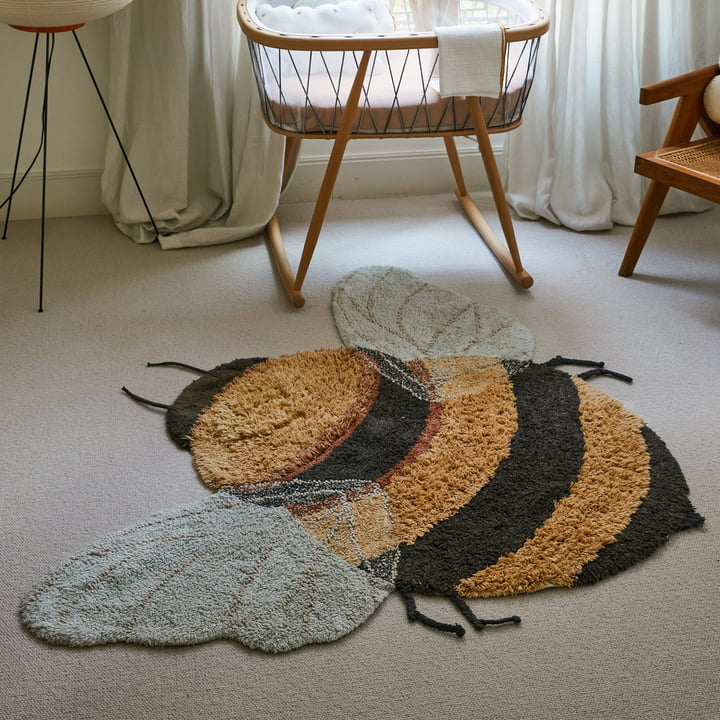 Bee tapis lavable de Lorena Canals