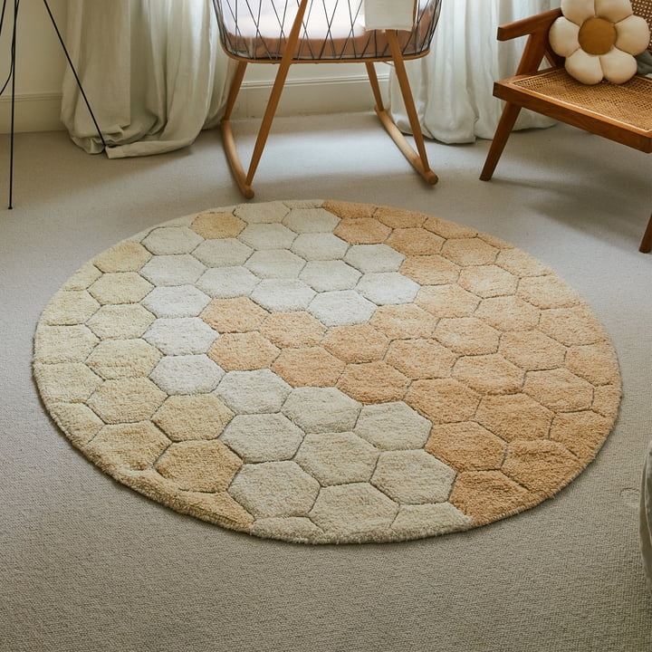 Honeycomb tapis lavable de Lorena Canals