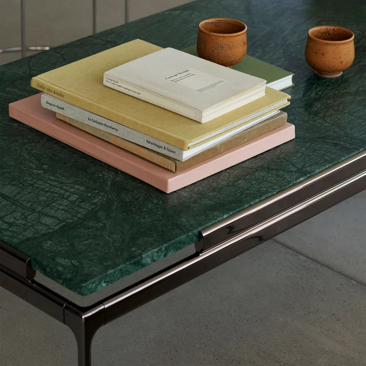 Sett Coffee Table LN12, Verde Guatemala / Chrome foncé de & Tradition