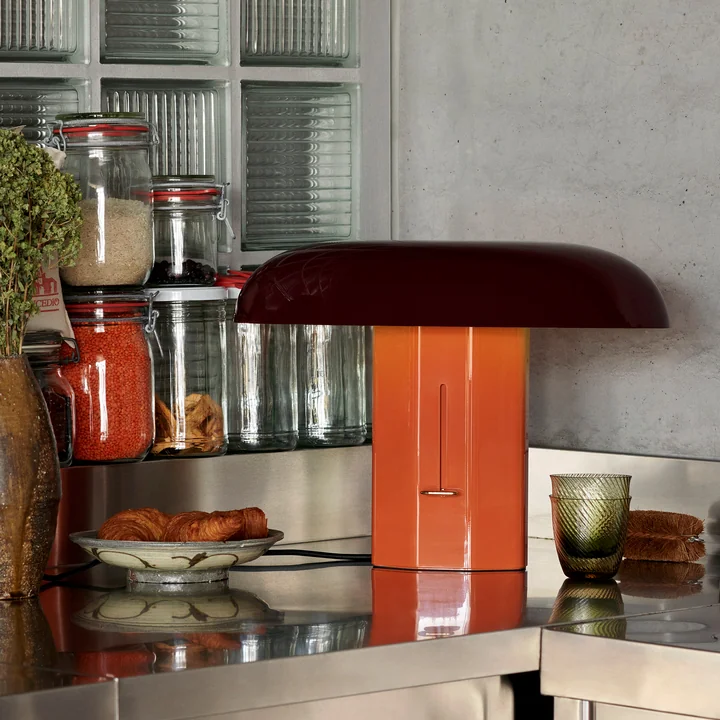 Montera Lampe de table JH42, amber / ruby de & Tradition