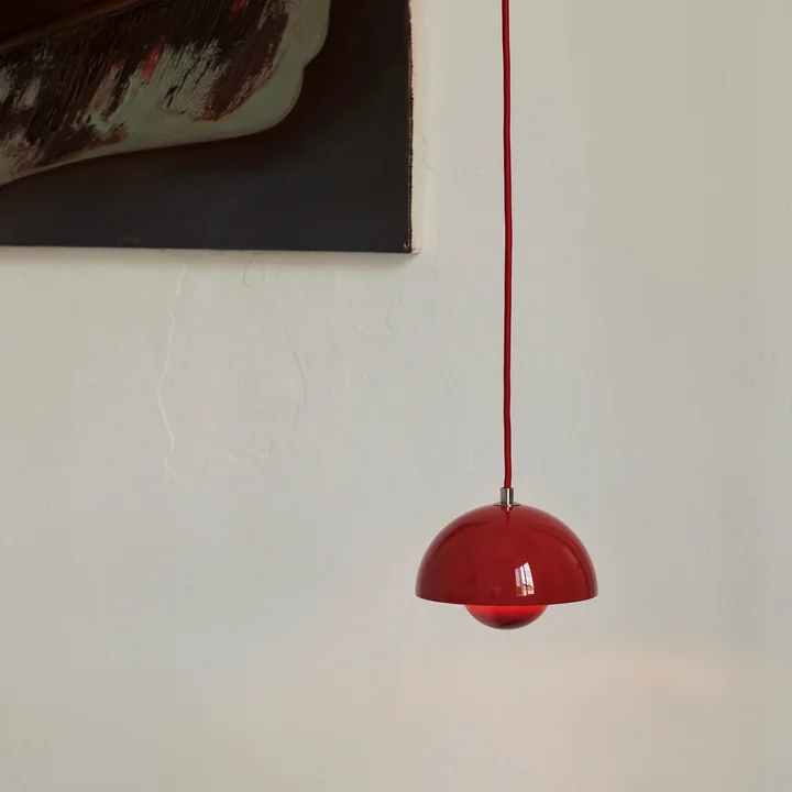 FlowerPot Suspension VP10, vermillon de & Tradition