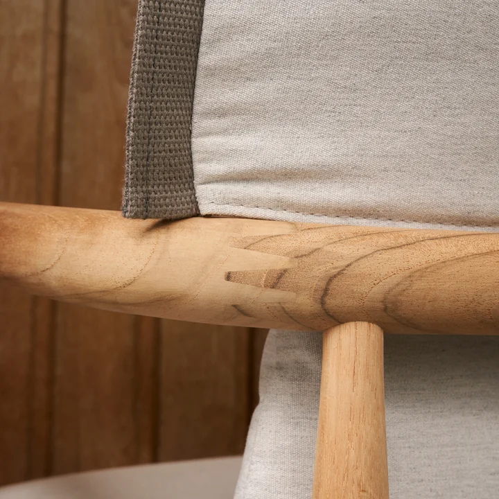 Embrace Fauteuil de jardin, teck non traité de Carl Hansen