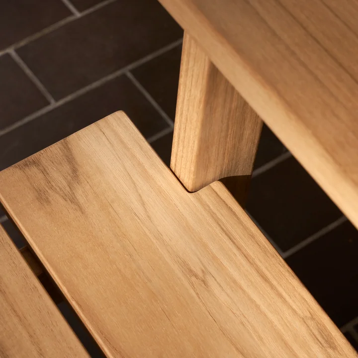 GL101 Timbur Banc de jardin, teck non traité de Carl Hansen