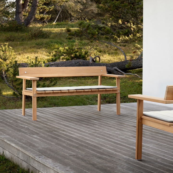 GL101 Timbur - Banc de jardin, Teck non traité de Carl Hansen