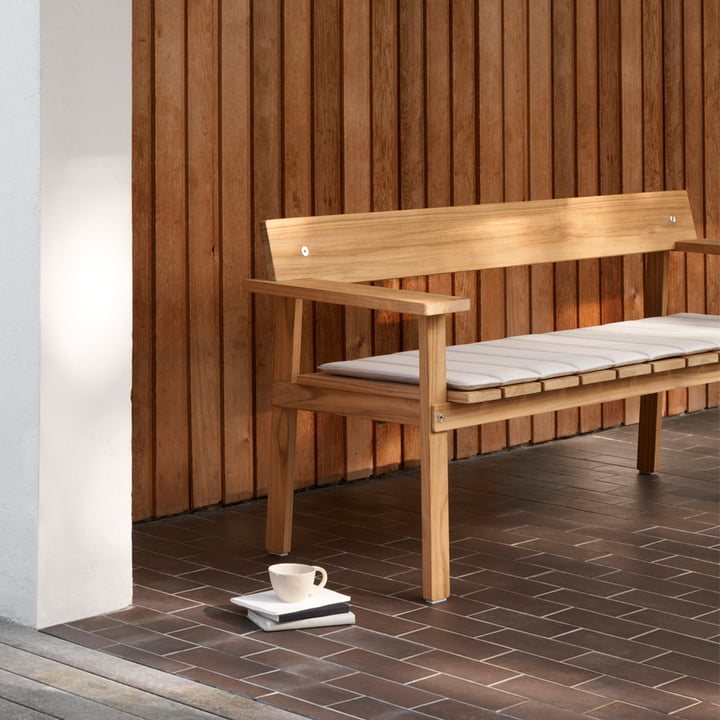 GL101 Banc de jardin Timbur, teck non traité de Carl Hansen