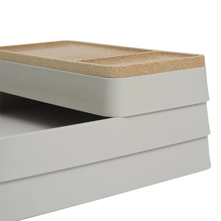Arrange Desktop Organizer, gris / liège de Muuto