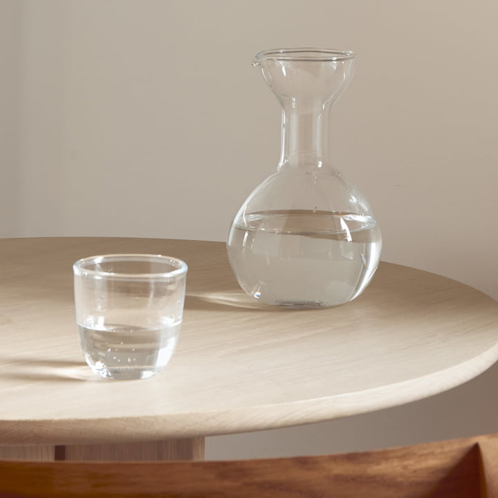 Pinho Carafe, claire avec verre de Form & Refine