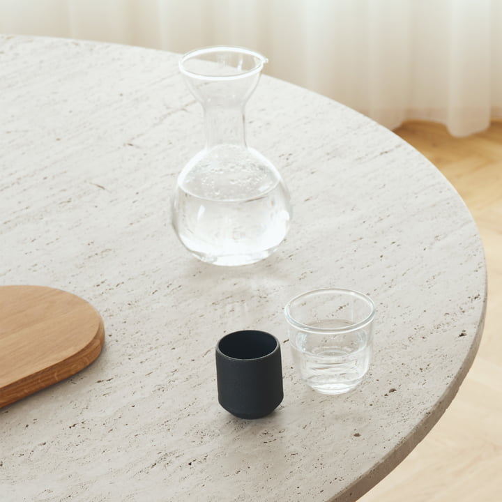 Pinho Carafe, claire avec verre de Form & Refine