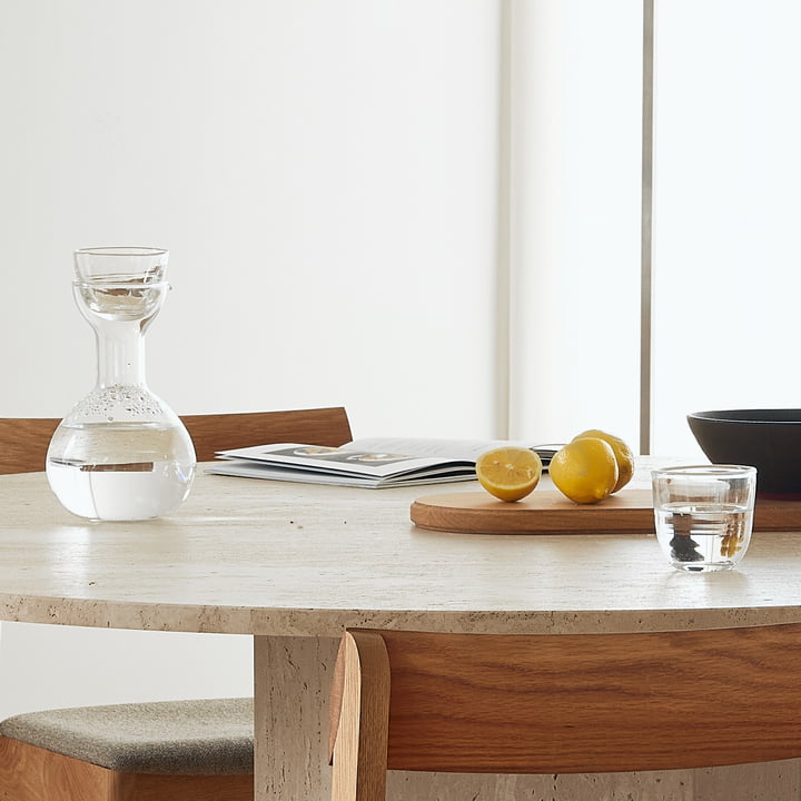 Pinho Carafe, claire avec verre de Form & Refine