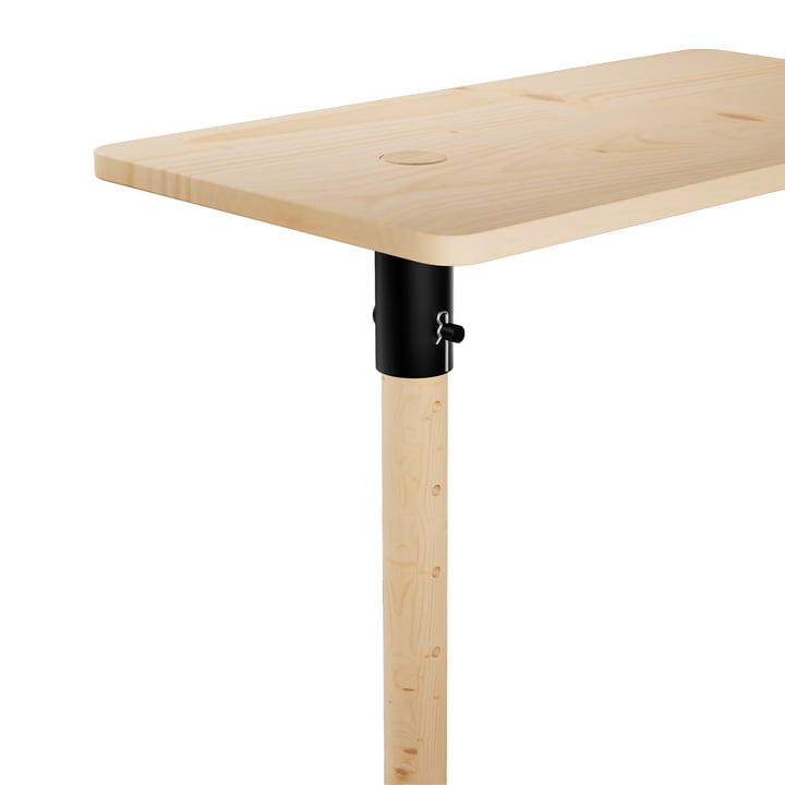 Karup Design - Adjust Table d'appoint, pin laqué clair