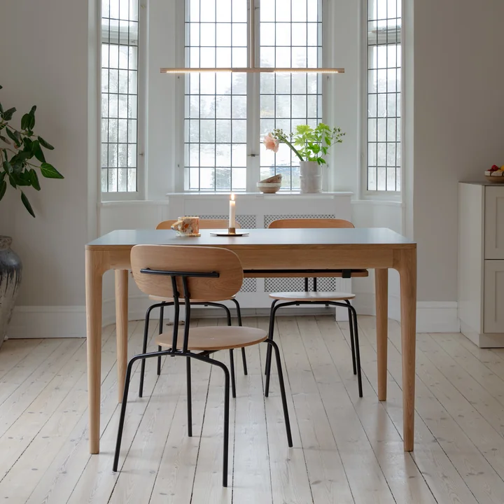 Umage - Heart n Soul Table de salle à manger, 90 x 120 cm, chêne