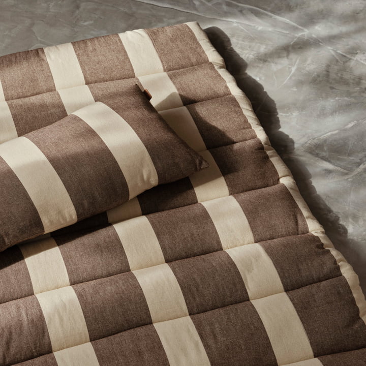 Strand matelas piqué, marron/beige de ferm Living