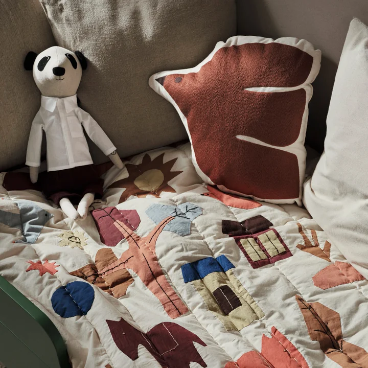 Swif Bird Coussin, baked clay de Ferm Living