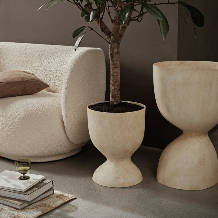 ferm Living - Evoke Pots de fleurs, sable chaud