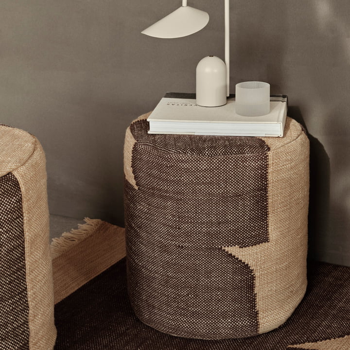 Forene Cylinder Pouf de ferm Living