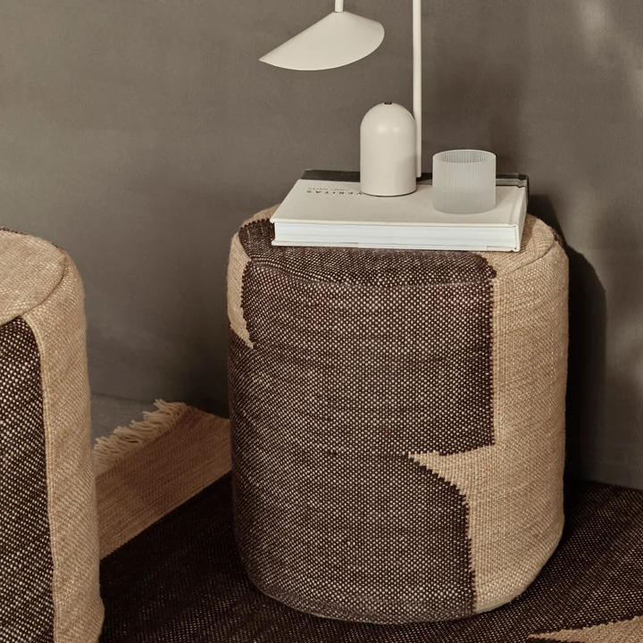 Forene Cylinder Pouf de Ferm Living