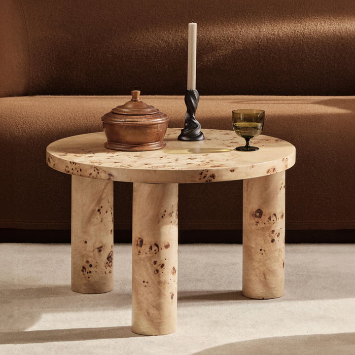 Post Table basse Ø 65 x H 41 cm, Naturel de ferm Living