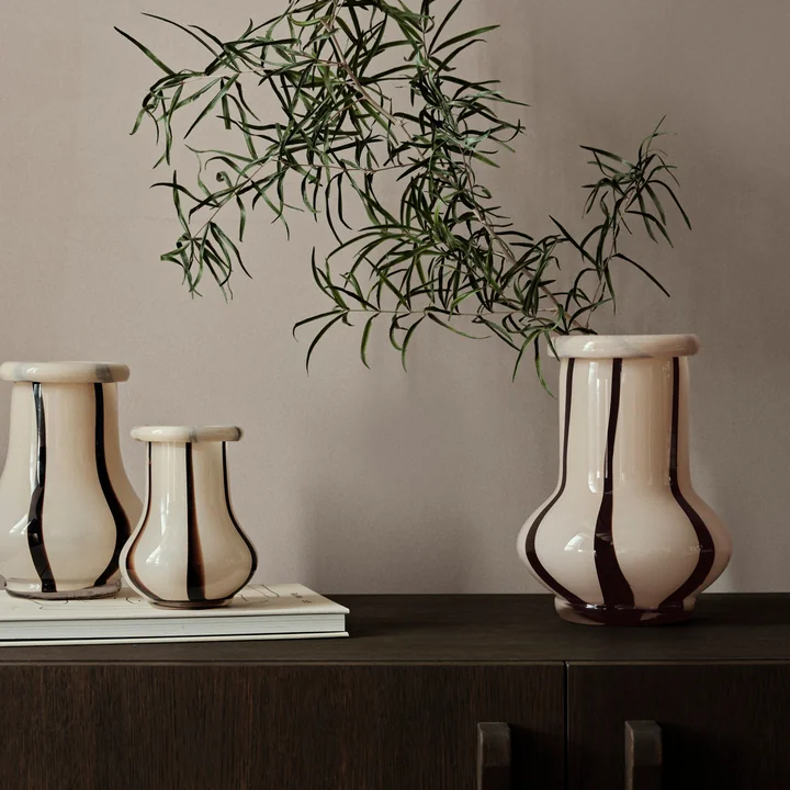 Ferm Living - Riban Vases, cream