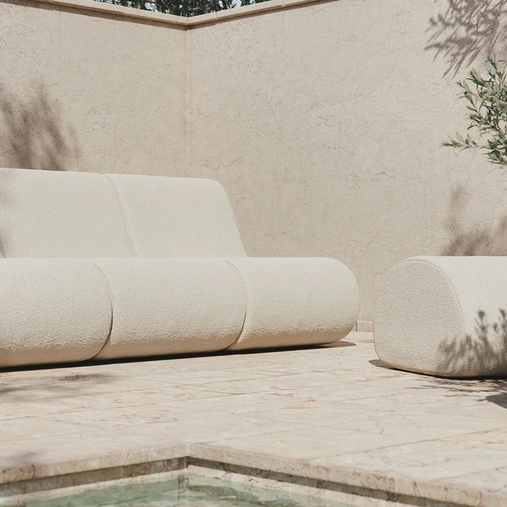 Rouli Center Modul Fauteuil, blanc cassé (Pure Bouclé) de Ferm Living