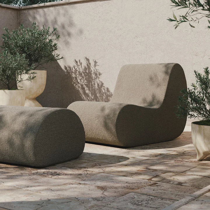 Rouli Center Modul Fauteuil, sable (Pure Bouclé) de Ferm Living