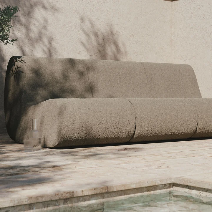 Rouli Center Modul Fauteuil, sable (Pure Bouclé) de Ferm Living