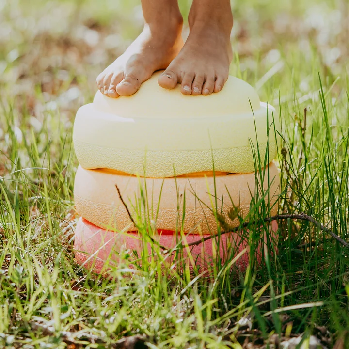 Stapelstein® - Original warm pastel, rose / orange / jaune (set de 3)