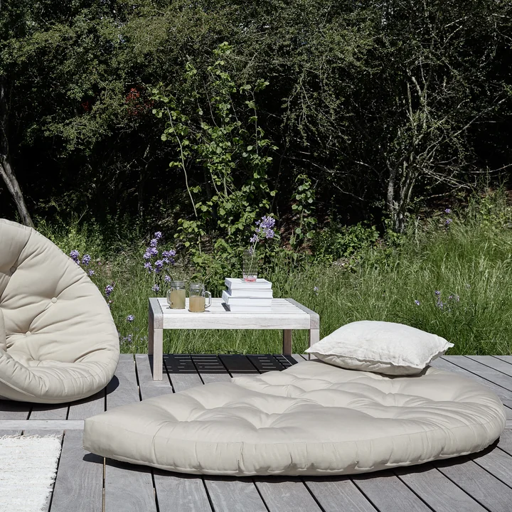 Nido Fauteuil pliable, beige de Karup Design