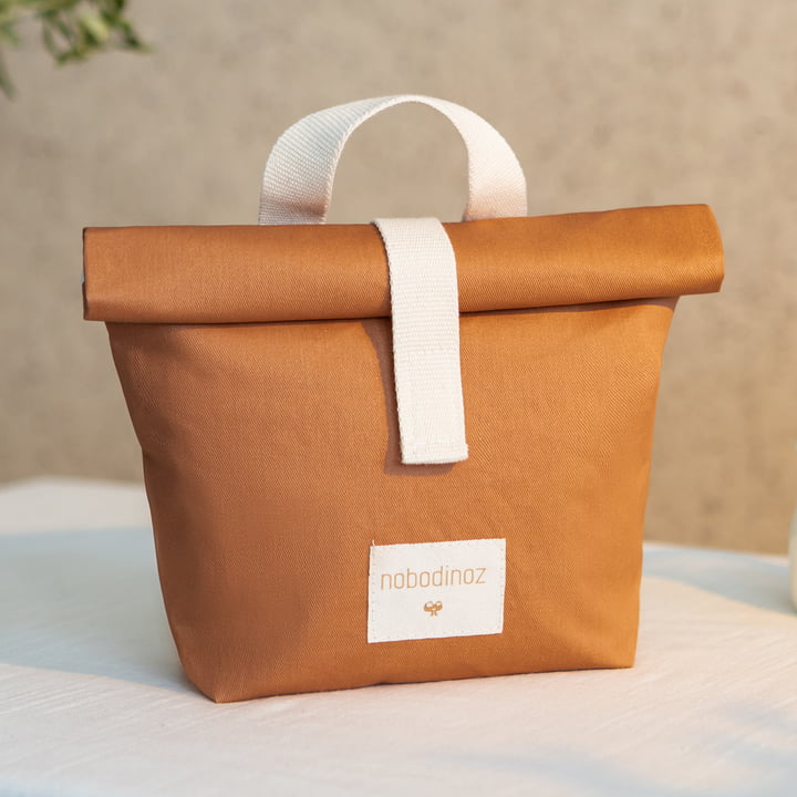 Sunshine Eco Lunch Bag, cinnamon de Nobodinoz