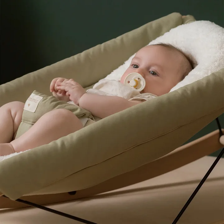 Growing Green Coussin pour transat, naturel (coton éponge) de Nobodinoz