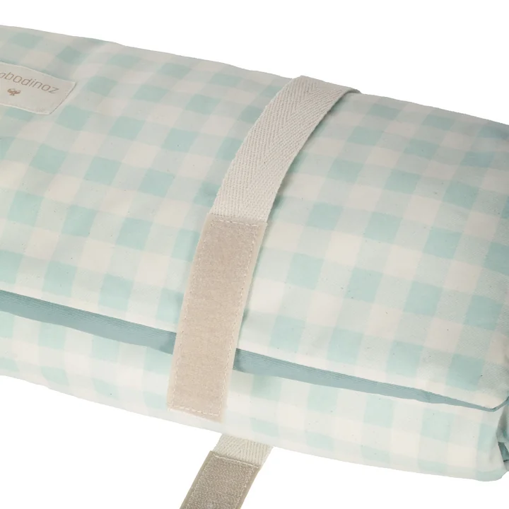 Nobodinoz - Sunshine Couverture de pique-nique, 58 x 140 cm, opaline vichy