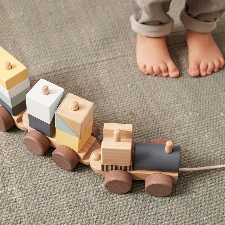 Train avec blocs en bois de Kids Concept