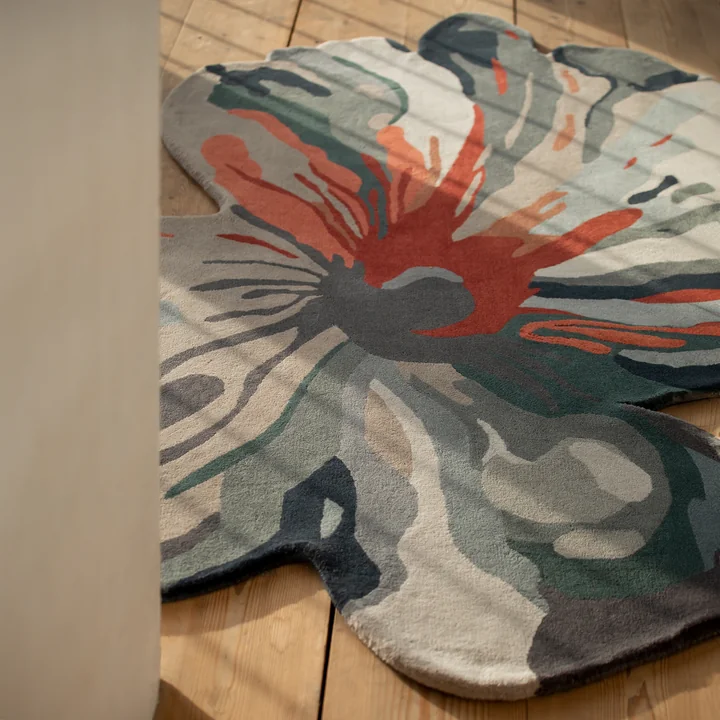 Flora Bloom Tapis 4, 170 x 156 cm, gris de nanimarquina