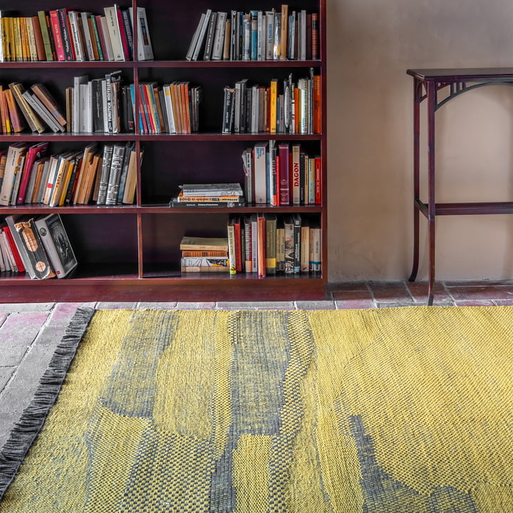 Wabisabi tapis en laine, mustard de nanimarquina