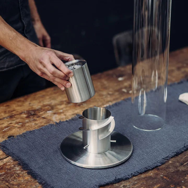 Spin Bio- Burner avec Eco-Ring et couvercle éteignoir de höfats