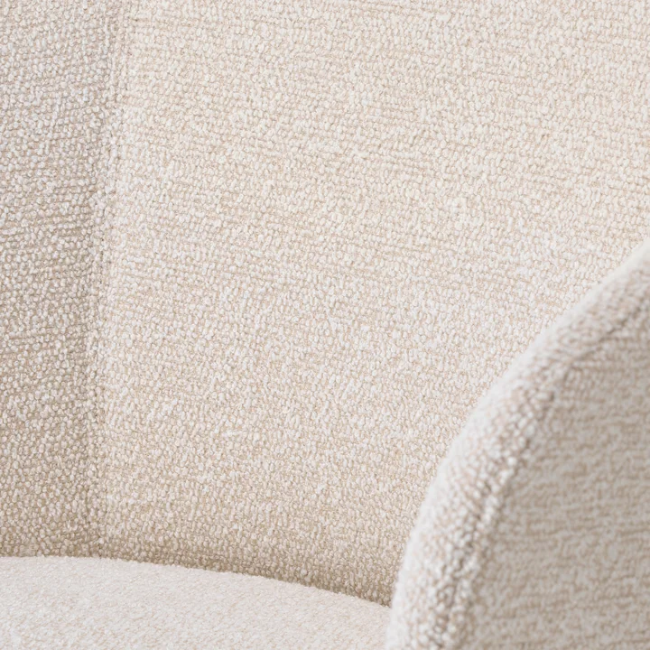 Mikado fauteuil, ivoire/perle (Nubia 01) / chêne naturel de Vitra