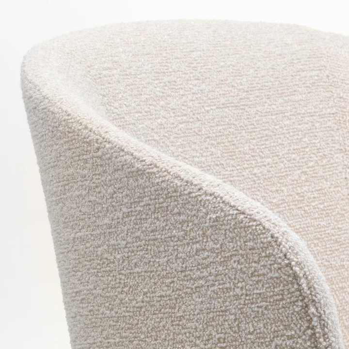 Mikado fauteuil, ivoire/perle (Nubia 01) / chêne naturel de Vitra