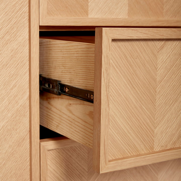 Hübsch Interior - Herringbone Armoire, chêne, grande