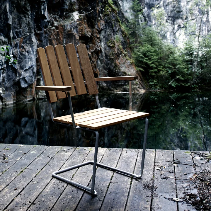 A2 - Fauteuil de jardin, Chêne huilé de Grythyttan